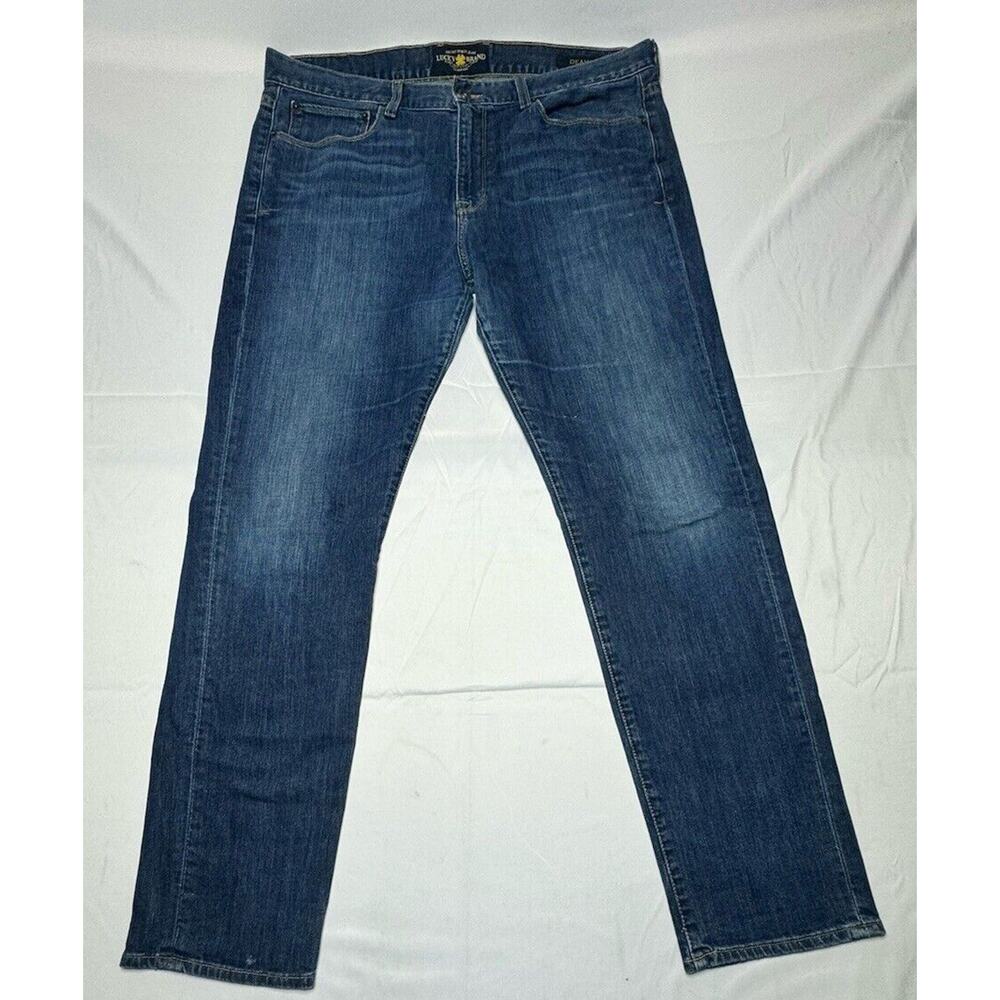 Lucky Brand Men's Dean Straight Leg Blue Denim Jeans - Size 42x32.5